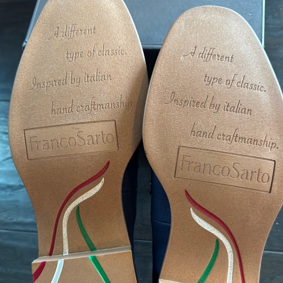 NIB Franco Sarto Edith Blue Penny Loafers Flats 9.5 or 9 see notes - Picture 6 of 7